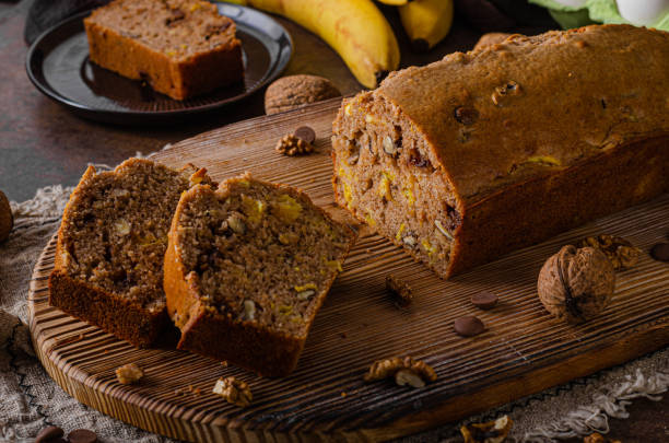 Sweet and heathy banana bread Best homemade banana bread, simple and healhty heathy snack stock pictures, royalty-free photos & images