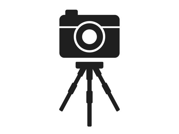 Camera icon Camera icon slr camera stock illustrations