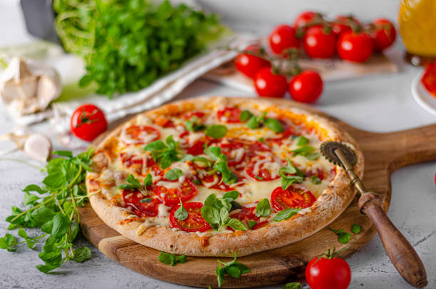 istock Pizza margherita homemade 1218158646