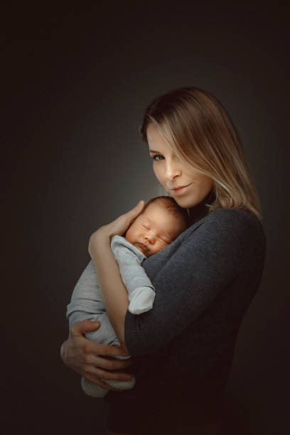 istock Mother and her baby boy 1218158880