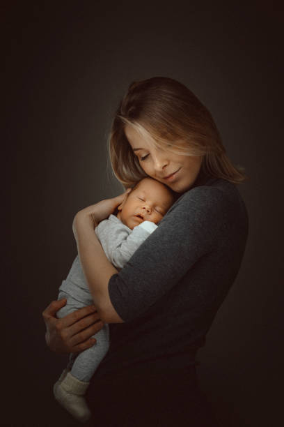 istock Mother and her baby boy 1218158993