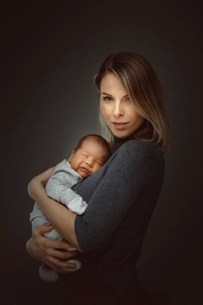 istock Mother and her baby boy 1218159598