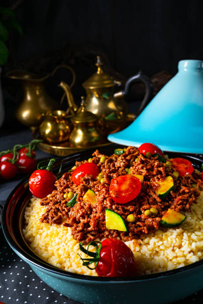 istock Tomato bulgur with vegetables and minced meat 1218162147