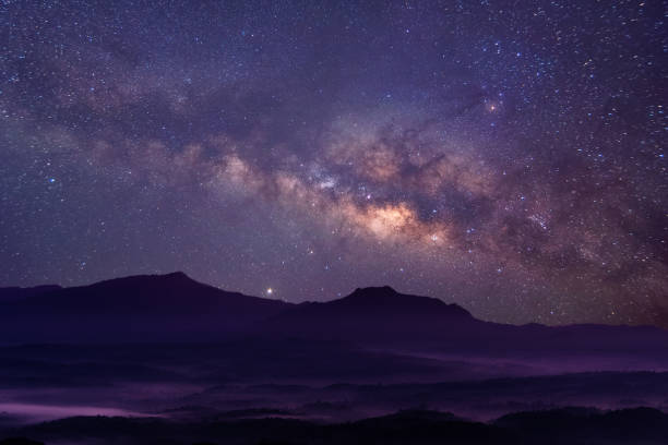 istock Detailed star on sky in Milky way 1218163582
