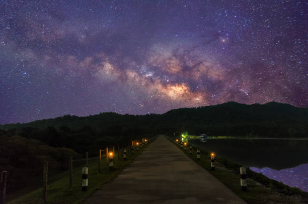 istock into the dream with Milky way galaxy. 1218164836