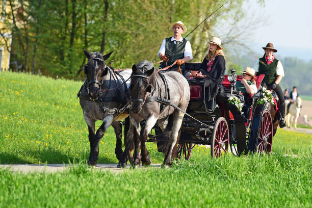 Georgi Ride in Bad Wimsbach-Neydharting (Wels-Land district) - Georgiritt is the name for horse pilgrimages in honor of St. George, which mostly go back to centuries-old traditions. They take place every year in different places in Austria.