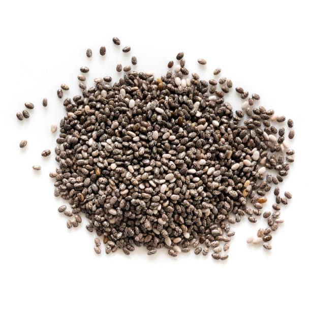 istock chia Seeds Pile Top View Isolated 1218166144