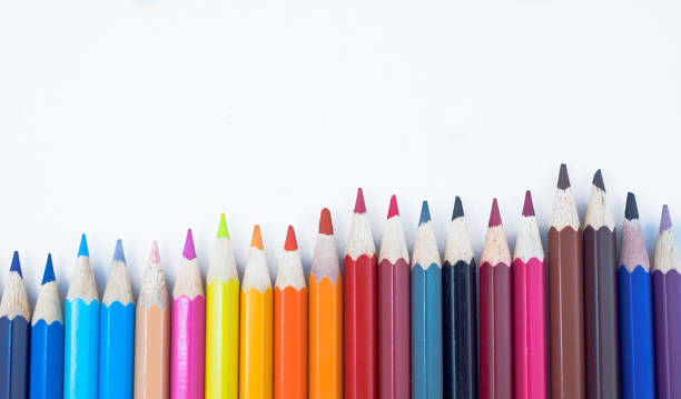 istock A close-up of colorful crayons isolated on a white background 1218167666