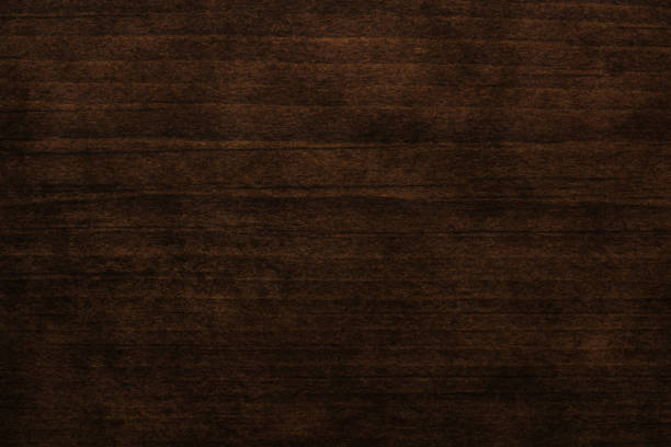 ダークブラウンウッ ド板テクスチャの背景またはグランジの抽象的 - 木目 ストックフォトと画像