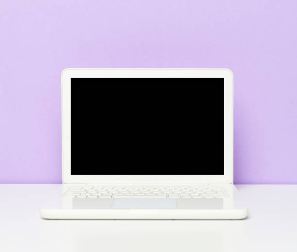 istock Black Screen Laptop On The Office Desk 1218174037