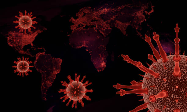 istock Coronavirus disease COVID-19 infection medical illustration. Pathogen respiratory influenza covid virus cells. New official name for Coronavirus disease named COVID-19. 3D Rendering. 1218176421