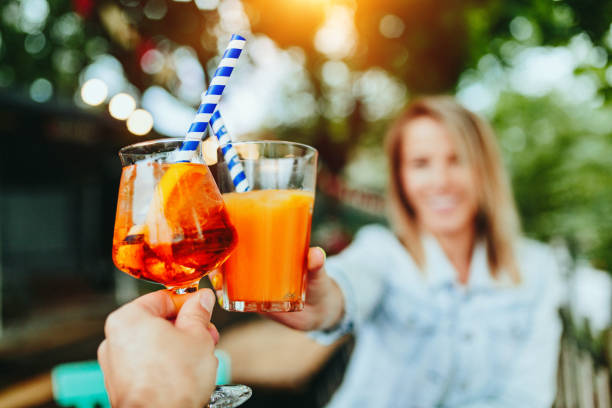 istock Celebrating life. Clinking glasses. 1218178553
