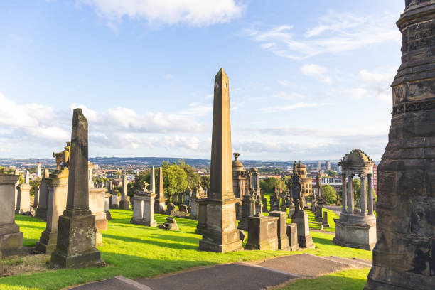 Glasgow Cathedral viewed from Glasgow Necropolis Scotland