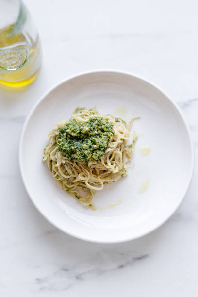 istock Chick-Pea Spaghetti with vegetables, spinach and parmesan 1218185636