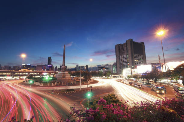 istock City night and car light colorful 1218187645