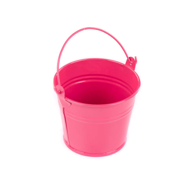 istock Pink metal bucket. 1218196932