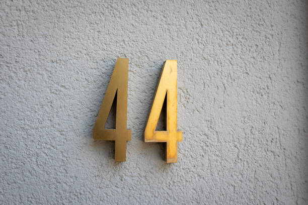 istock Number 44 on the wall 1218197120