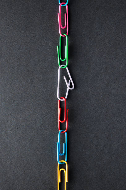 Weakest link in the paper clip chain.