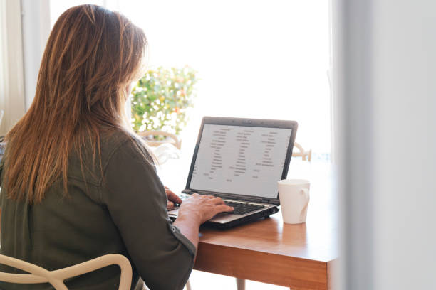 istock Woman working at home. 1218201686