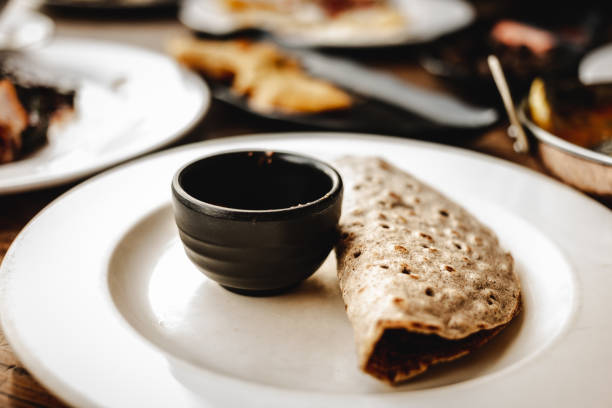 istock Nepal food roti on table 1218202776