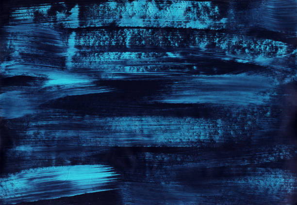 istock Bright shabby black and blue creative background. Grunge paint brush strokes, imitation of painted surface. 1218202804