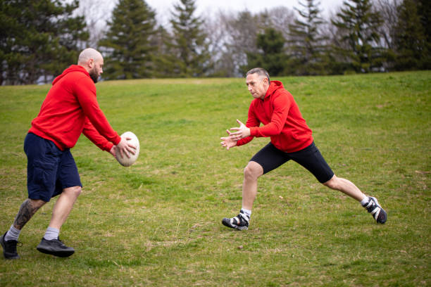 istock Rugby players exercise in nature 1218203244