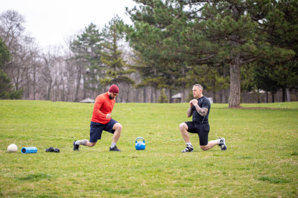 istock Rugby players exercise in nature 1218203859