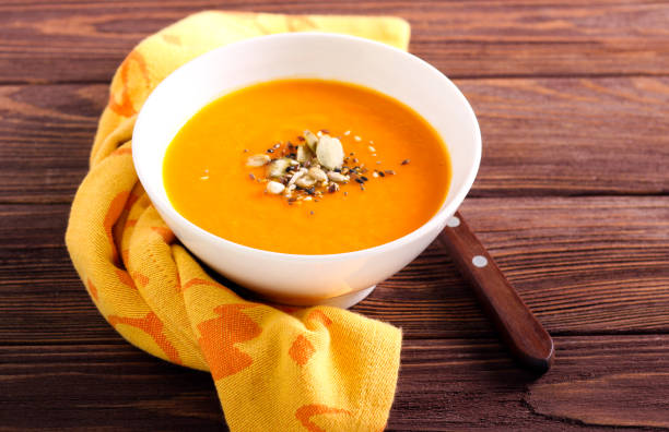 istock Spicy soup with seeds in a bowl 1218204468