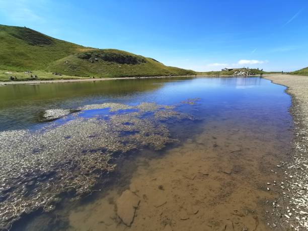 Lake Scaffaiolo stock photo