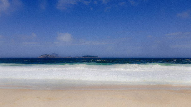 istock Grainy sand, sea and sky 1218206349