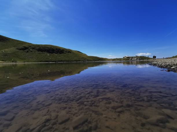 Lake Scaffaiolo stock photo