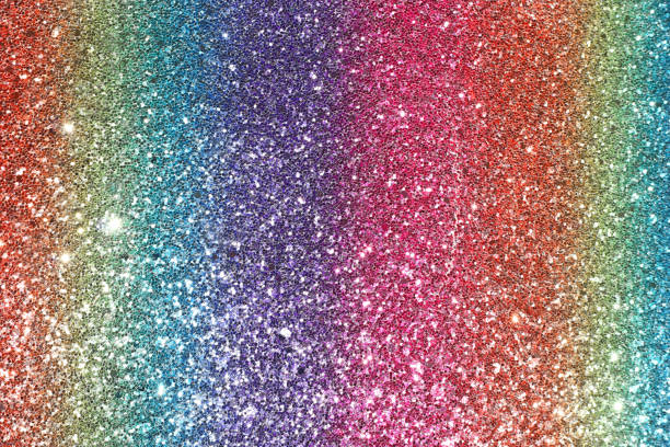 istock Image of rainbow pastel glitter background 1218208719
