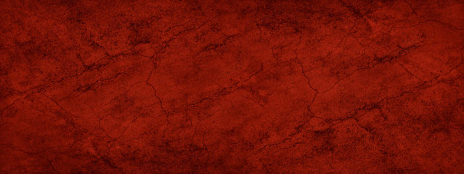 Dark red banner with old rough cracked asphalt texture.