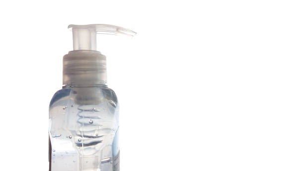 istock antiseptic gel for hands  isolted for  background on the left side 1218212904