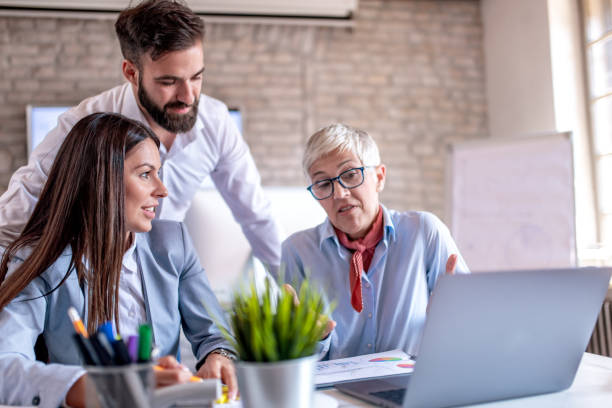 istock Group of business people are working together 1218220269