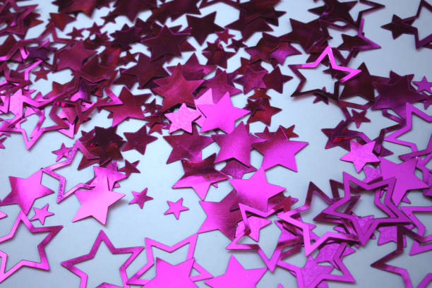 istock Table decoration with shiny star shapes  Festivities 1218225011