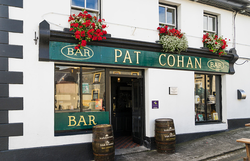 Facade of a commercial venue known as The Royal Oak Pub on Shipbourne Road at Tonbridge in Kent, England