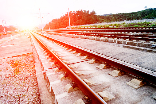 View of railroad track