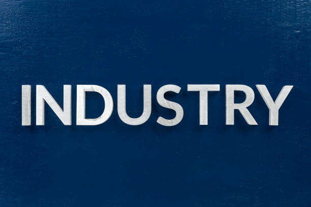 istock the word industry laid weith white letters over blue flat background 1218231571