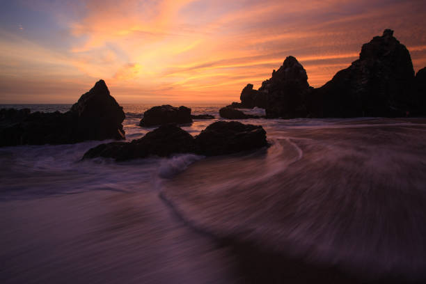 istock Seascapes at sunset in Peru 1218235048