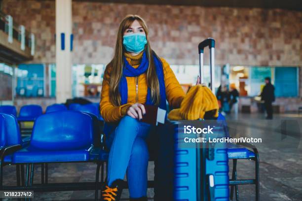 Missed Or Canceled Transport Due To A Coronavirus Stock Photo - Download Image Now - Coronavirus, Travel, Tourism