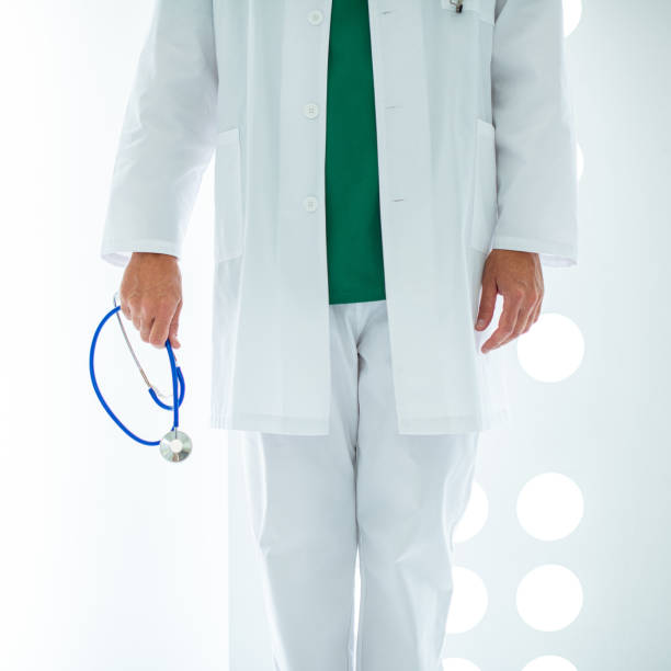istock Unrecognizable doctor holding stethoscope 1218237707