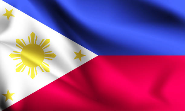 istock Philippines flag blowing in the wind. part of a series. Philippines waving flag. 1218240748