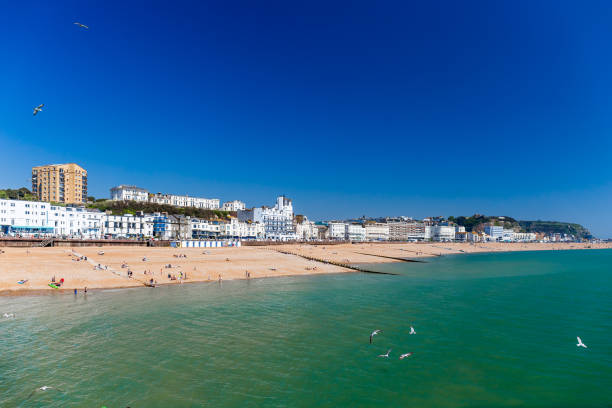 istock Aerial view of Hastings, UK 1218242573