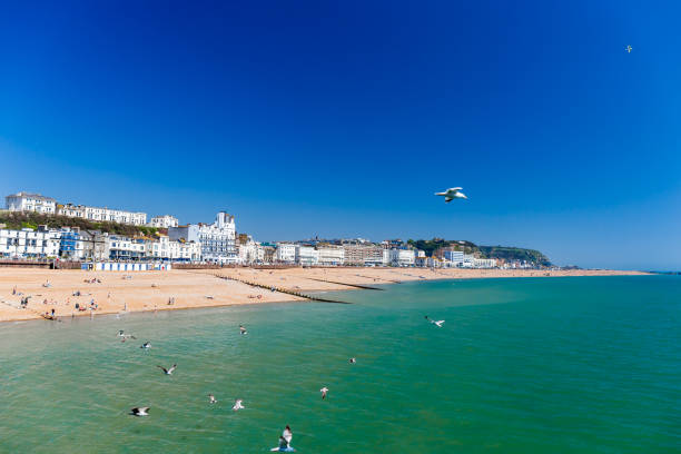 istock Aerial view of Hastings, UK 1218242608