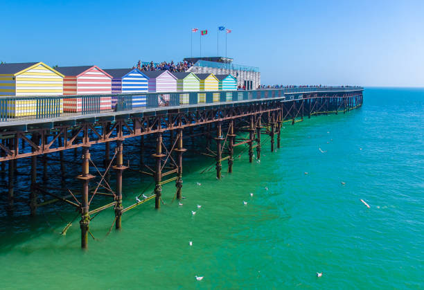 istock Beach cabanas of Hastings, UK 1218242645