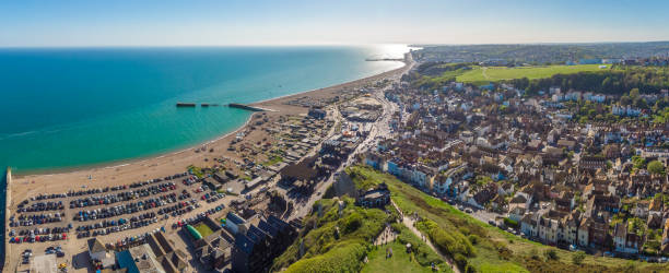 istock Aerial view of Hastings, UK 1218242674