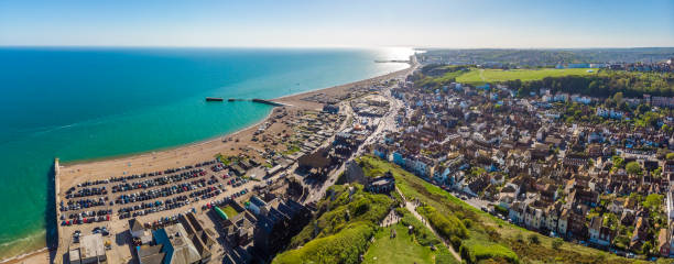 istock Aerial view of Hastings, UK 1218242773