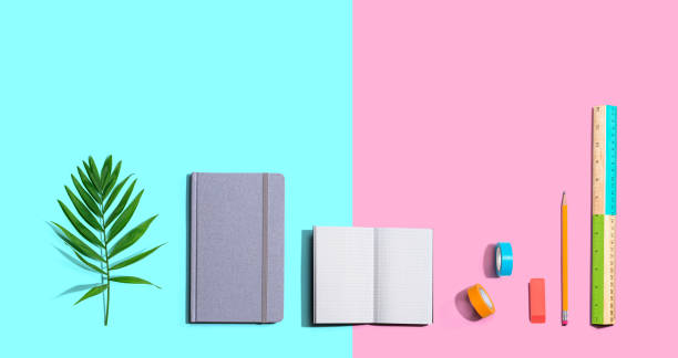 istock School and office stationery supplies 1218245869