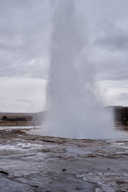 istock Erupting Stokkur hot springs in Iceland 1218253601
